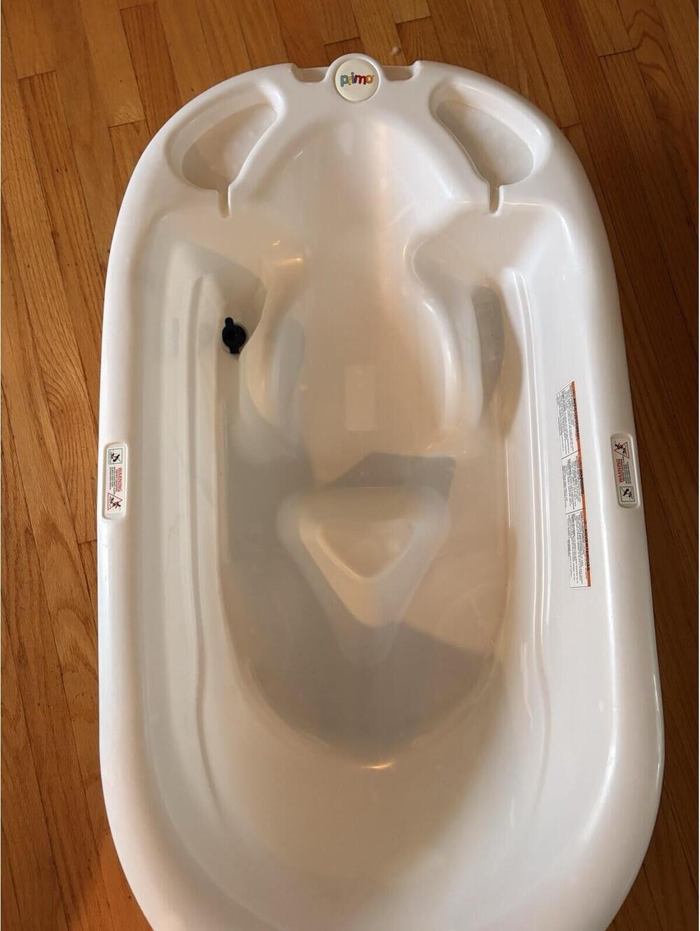 Eurobath 2-Stage Baby Bath Tub, White - Large